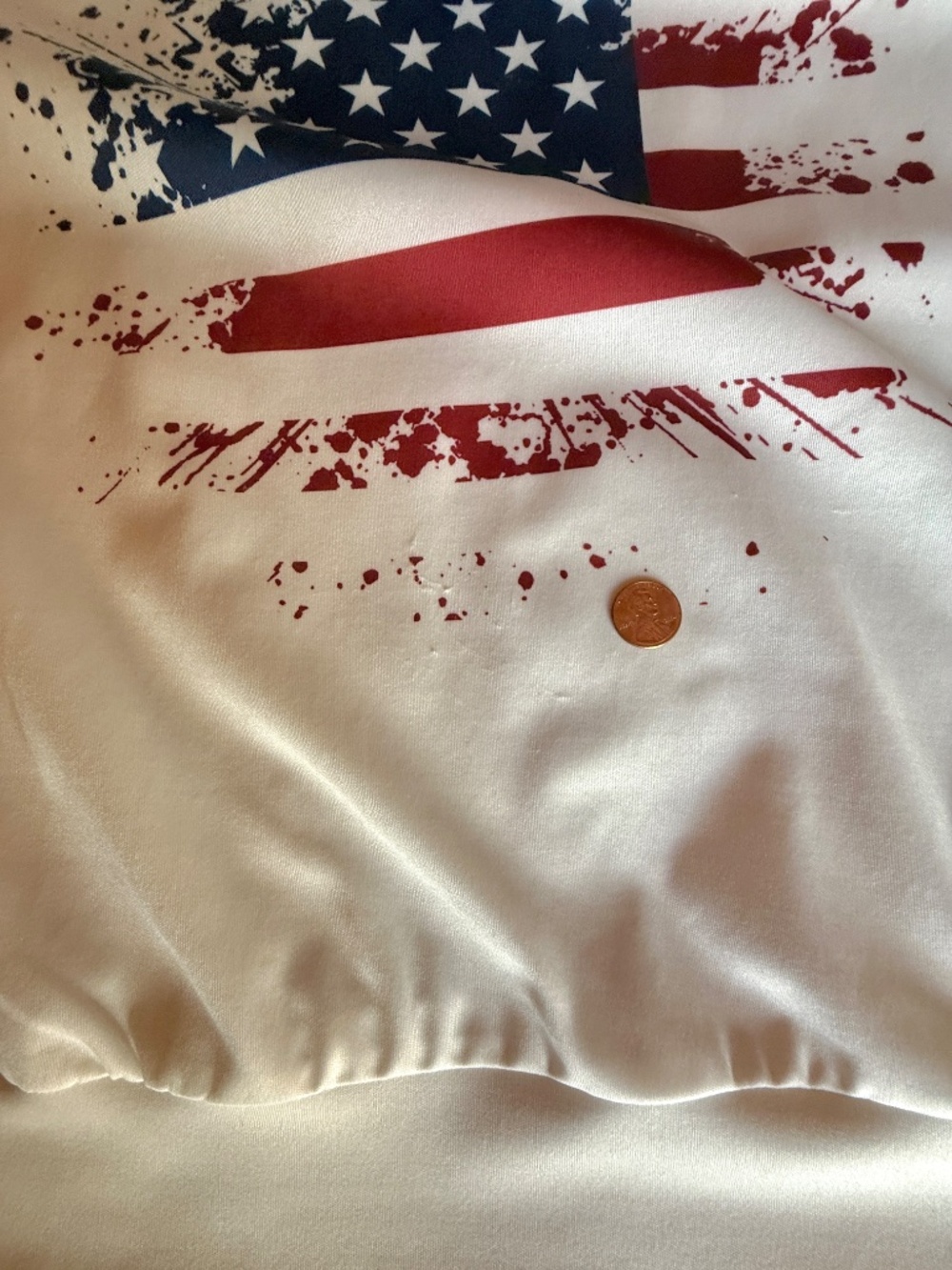 Unbranded Women’s ¼ Zip Pullover Top Stars & Stripes XXL - Picture 12 of 12